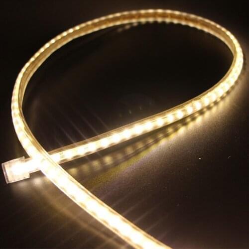 AC 220V 240V 110V Waterproof Led strip light with EU US UK Plug 3014 SMD flexible Rope Light 120 Led/M outdoor indoor decoration