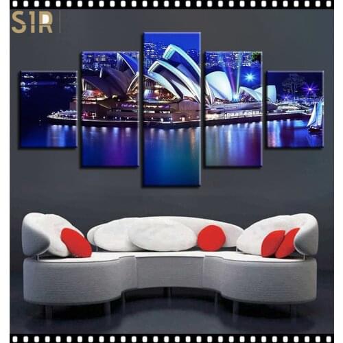 World Famous Architecture Beauty HD Five Wall Painting Decorative Painting Anime Posters Wall Decor Anime Decor Room Decor
