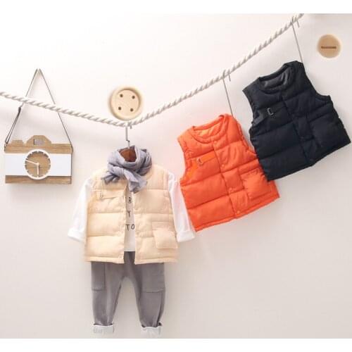Girls Vest Thick Sleeveless Jacket for Boys Kids Winter Clothes New Arrival High Quality Kids Waistcoat 1 2 3 4 Y Toddler Vest