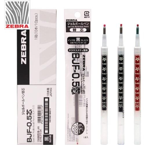 10pcs ZEBRA BJF-0.5 Gel Pen Refills Commemorative Models With Scales Applicable To All JJ15 JJM88 Series Refills 0.5mm