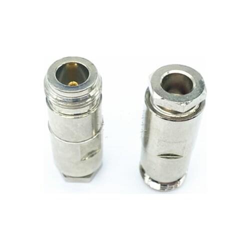 10PCS High Quanlity Connector N Female Jack Clamp RG5 RG6 LMR300 RG304 5D-FB Cable RF Adapter Coaxial wholesale