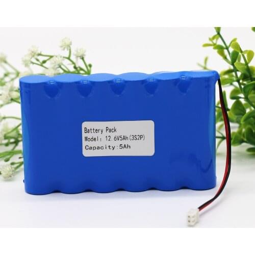 2021 new 12V Battery 3S2P 11.1V /12.6V 5000mAh 18650 Lithium-ion Battery Pack with 5A BMS for LED Lamp Light Backup Powe Etc
