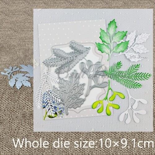 XLDesign Craft Metal Cutting Dies stencil mold 3pcs leaves decoraiton scrapbook Album Paper Card Craft Embossing die cuts
