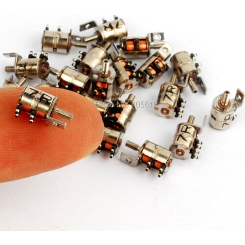 30pcs 3VDC 2 Phase 4 Wires Micro Stepper Motor miniture stepping motor for diy