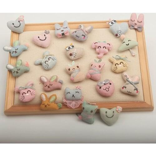 5PCS/Lot Padded Appliques Cute Hand Made Lace Fabric Dress Socks Hair Hoop Decorate Garment DIY Hat Clothes Leggings