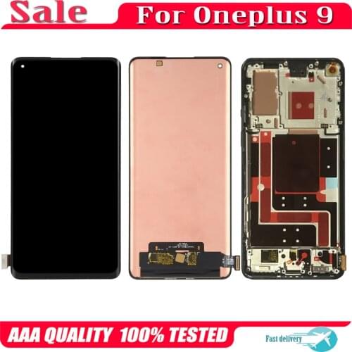 Original AMOLED Display Replace 6.55" For Oneplus 9 LE2113 LE2111 LE2110 LE2117 LCD Touch Screen Digitizer Assembly