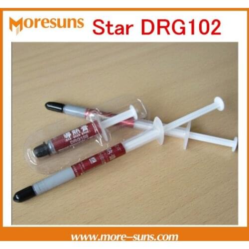 Free Ship 5pcs/lot Star DRG102 thermal conductive silicone/thermal compound CPU/graphics heat dissipation with silver silicone