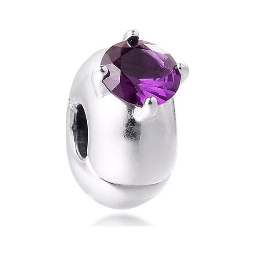 Valentines Day Gift 2021 Clip Beads for Jewelry Making Fashion Round 100% Real Silver 925 Bracelets Women Jewelry DIY Charm