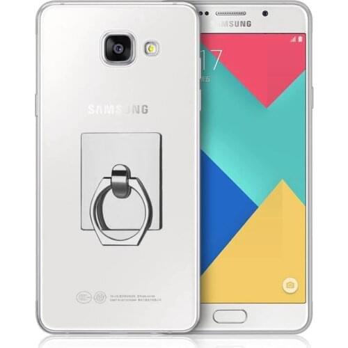 For Samsung Galaxy S7 S6 Edge J1 J3 J5 J7 A3 A5 A7 2016 Grand Prime Case Transparent Clear Soft TPU Cover Cases + Ring Stent