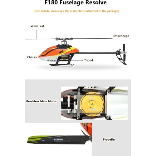 Durabl Ehelicopter Accessories Shell & Main Rotor Blade For F180 RC Helicopter Fine Workmanship Good Appearance