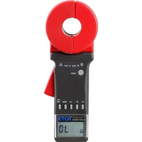 ETCR2100A+ Digital Clamp On Ground Earth Resistance Tester Meter / Clamp Earth Resistance Tester