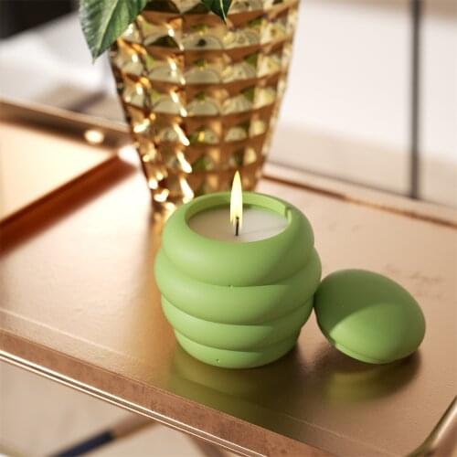 Creative Silicone Cement Candlestick Mold DIY Concrete Planter Mould Nordic Handmade Decoration Tool
