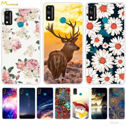 Honor 9x Lite Case For Huawei Honor 9x pro Case Cover For Honor 9x STK-LX1 Phone Cases Silicone Funda Honor 9 x Capa Flower Deer