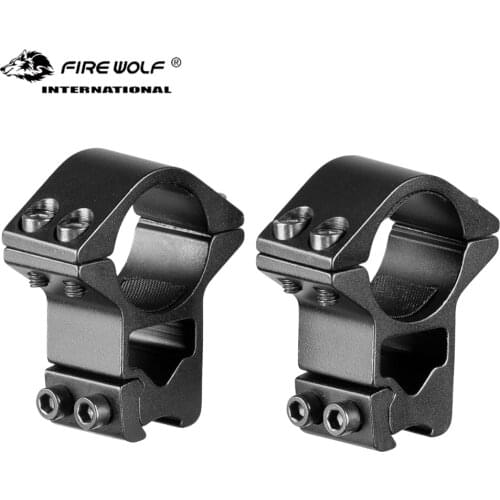 25.4mm / 1" Ring Scope Mount High Profile Double Screw Strap 11mm Doverail Rail Base Lasers Flashlight Hunting 1 Pair