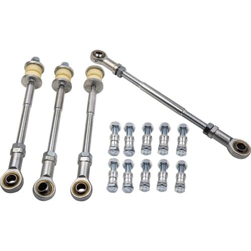 Front +Rear Extended Adjustable Sway Bar Link Kit For Nissan Patrol GU Y61 97-16 2"-8" Lift 50-200mm