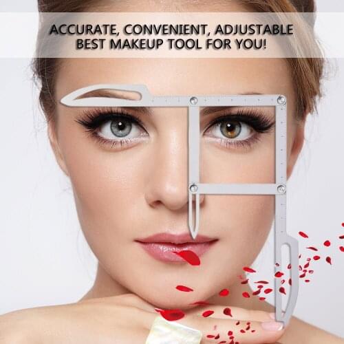 Ruler Tattoo Calipers Microblading Permanent Makeup Gold Ratio DIY Measure Tool Grooming Stencil