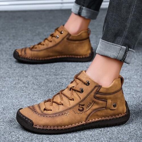 Casual shoes mens fashion mens shoes 2021 new fashion mens casual shoes wear-resistant high top mens Boots wear-resistant