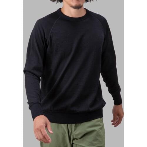 2021 New Merino Pure Wool Round Neck Long Sleeve Turtleneck Sports Casual Sweatshirt Men