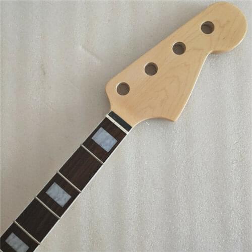 JI YIN Canadian Maple 20 Fret For Electric JAZZ Bass Neck Parts rosewood fingerboard