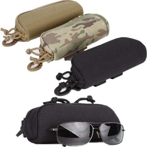 EVA Portable Molle Sunglasses Box Storage Protector Camouflage Tactical Goggle Glasses Bag Case EDC Tool Kits Accessory Bags