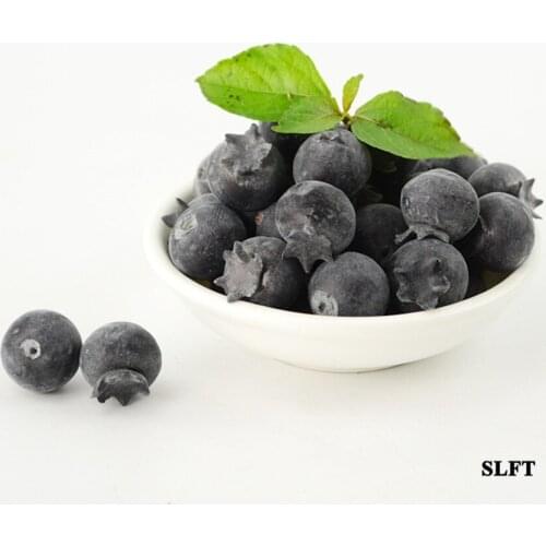 Photography props Home hotel cafe supermarket Shop Store decoration faux fake fruit Artificial simulation Blueberry model