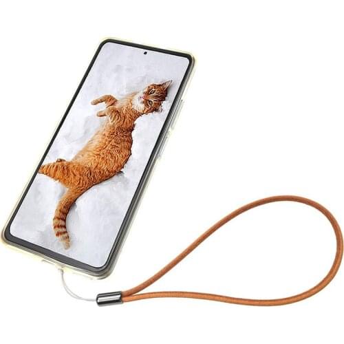 Long Genuine Leather Phone Lanyard For iPhone Xiaomi Phone Wrist Straps Keychain Camera Strap ID Card USB Hanging Rope Key Lace