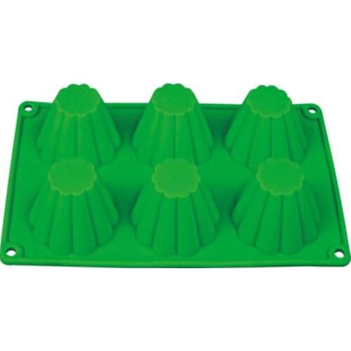 6 cavity flower shape Silicone Fondant cake mold baking wear kitchen diy tools