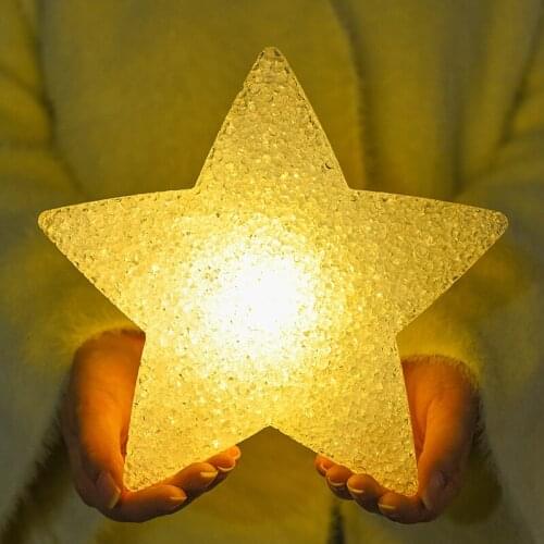 Luminous Star Lights Stage Dance Chorus Decoration Holding Star Lights Led Battery Powered Valentines Day Christmas Decor