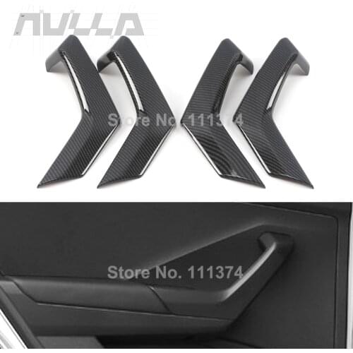 Chrome Door Handle Armrest Decorative Cover Trim For Volkswagen T-Roc T Roc 2018 - 2020 Sticker Frame Accessories