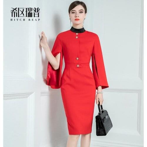 High End Luxury Celebrity Dress Womens Dress New Autumn And Winter Temperament Banquet Dress Skirt In 2020