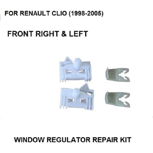 FOR RENAULT CLIO (1998-2005) WINDOW REGULATOR REPAIR CLIP FRONT RIGHT & LEFT Plastic Clips