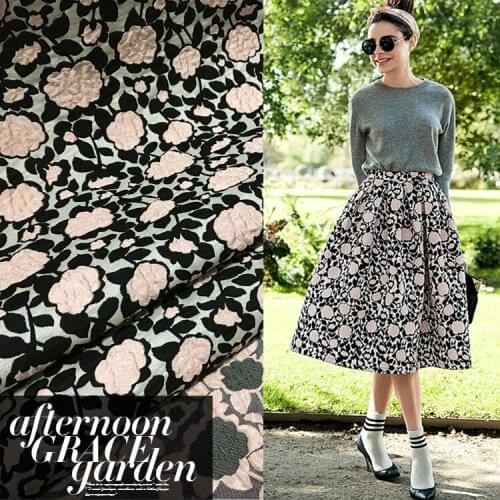 160cm dimensional jacquard fabric crisp fashion dress jacket DIY jacquard fabric wholesal jacquard cloth 3 color