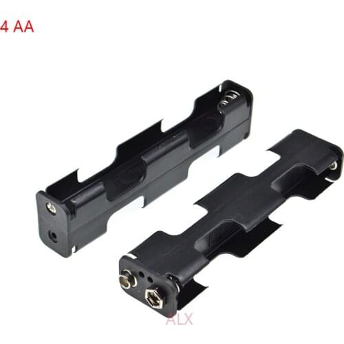 2PCS 4 AA back to back battery holder 4x1.5v 6V 4AA battery case Storage Box 4 slot AA Battery Shell 4XAA 4 X AA