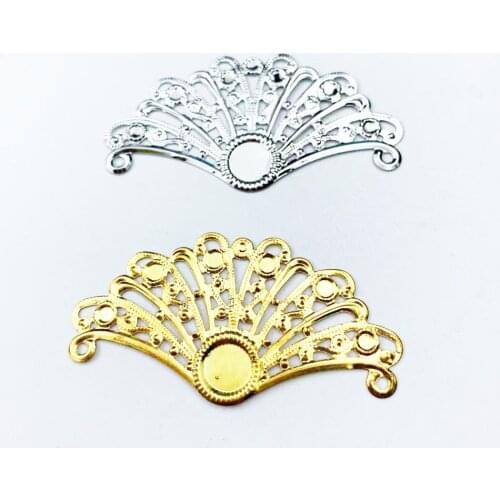 20pcs 29x55mm Filigree Metal sheets decorative for Jewelry Making Cosplay accessories Earring accessories