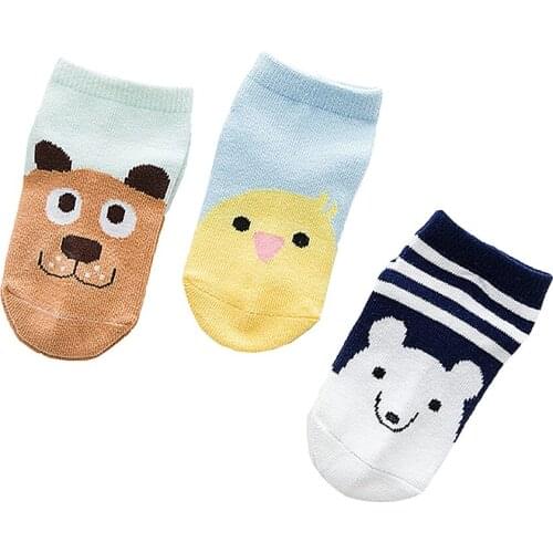3 PairS/lot Cartoon Animal children socks Cotton Baby Socks For Kid Boys Girls Short Ankle Socks Summer Style SK154