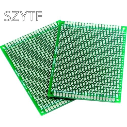 3PCS 6 * 8CM Double HASL breadboard / Universal board / PCB board fiberglass material thick1.6MM