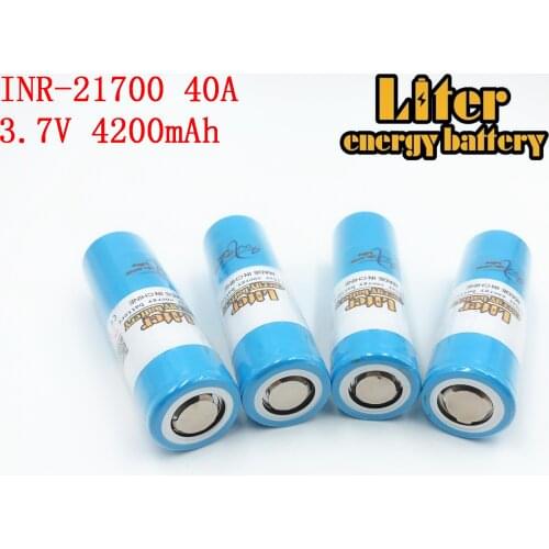 40A 3.7V 21700 4200mAh 14.8W Li-ion Rechargeable Battery with for Electric Tool Headlamp Bicycle