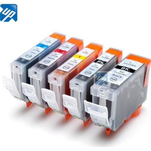 5 INK CARTRIDGE PG-5BK CLI-8BK C M Y for CANON PRINTER iP4200 iP4300 MP610 MP810 printer full ink