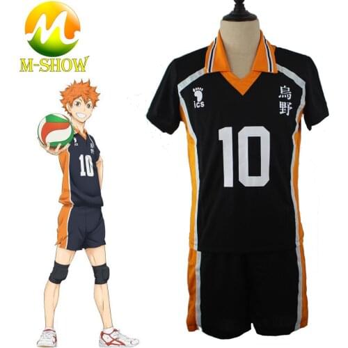 Anime Haikyuu Cosplay Costume Karasuno High School Volleyball Club Jersey Shouyou Hinata Sportswear Uniforms for Adult
