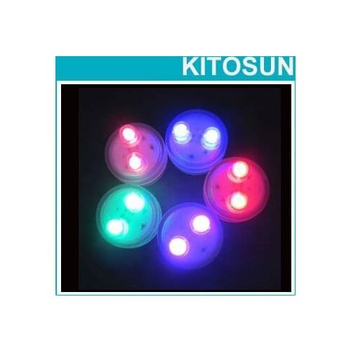 FREE SHIPPING FACTORY SUPPLIRE 100pcs/pack LED DUAL ORANGE SUPER SUBMERSIBLE Wedding Party Light Waterproof Floralyte II