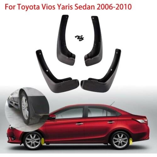 Car Splash Guards Mud Flaps Mudguard for Toyota Vios/Yaris Sedan 2006-2010 Car Styling Accessories