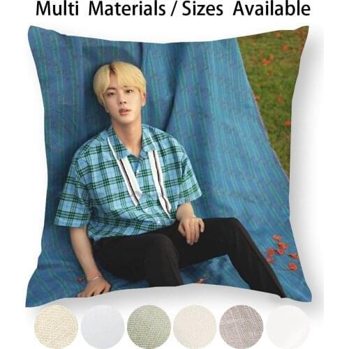 Jin Summer Pillow Case Throw Pillow Cover Cotton Linen Flax Rm Kim Nam Jun Kim Nam Joon Jin Kim Suk Jin Suga Min Yun Gi Min
