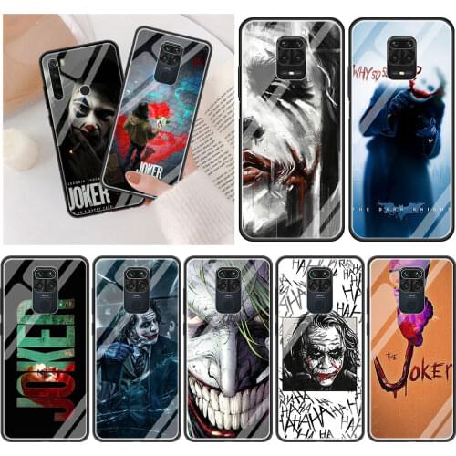 The Joker Joaquin Tempered Glass Soft Edge Cover for Redmi Note 9 9T 9S 8T 7 8A 9A 9C Note 10 Pro MAX 5G Luxury Case Shell