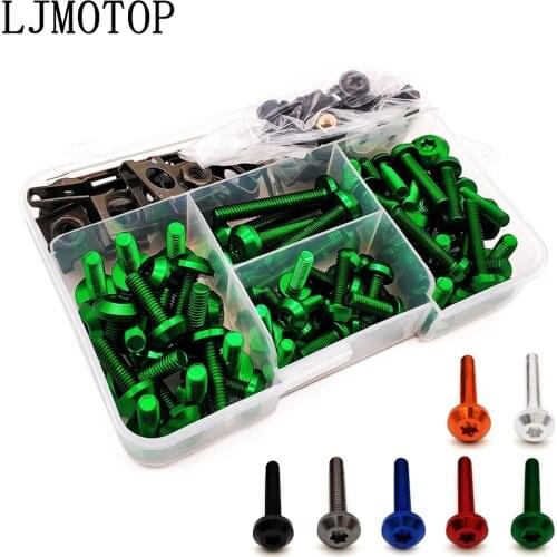 Motorcycle Fairing Bolt Nuts Kit Body Fastener Screws For Honda For Kawasaki Z750 Z800 For YAMAHA MT07 MT09 MT10 R1 3