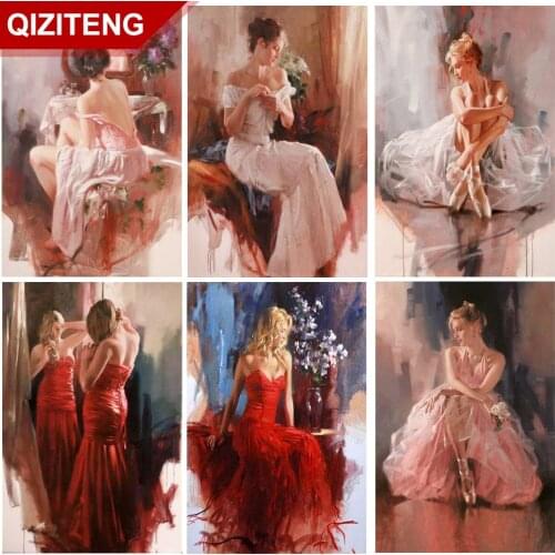 5D Diy Art Oil Painting Girl Portrait Diamond Painting Square/Round Diamond Embroidery Mosaic Kit HD Quality Kitchen Decoration