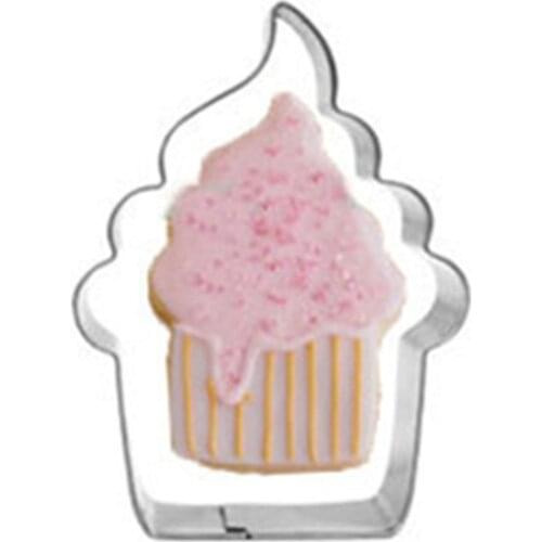 Summer Cupcake Ice Cream Cookie Stencils Pancake Biscuit Cookie Cutter Tools Baking Pastry Modelling Tools Stainless Steel