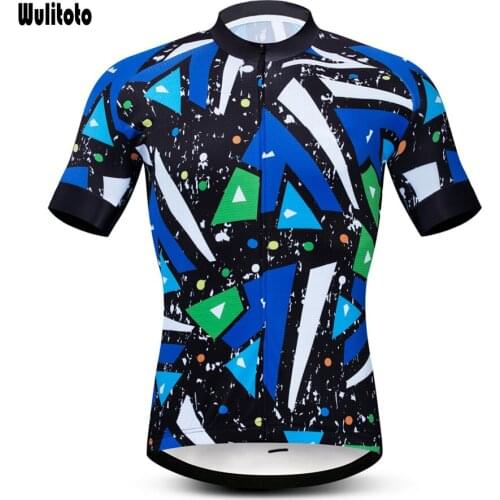WULITOTO summer Bicycle Short Sleeve MTB Jersey sport Breathable cycling Jersey For Men