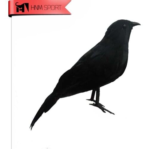 Trapping bird Flocked Little crow Outdoor Hunting goods duck goose Decoy Plastic Garden Decoration Ornaments Halloween supplies