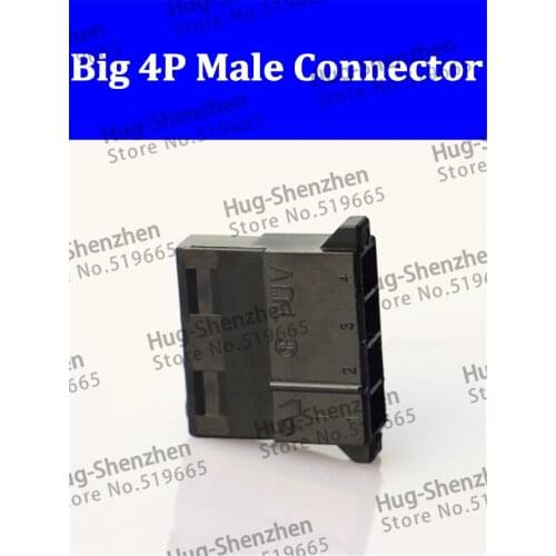 Molex black big 4P 4D 4pin male for PC computer ATX IDE Power connector plastic shell Housing for female terminal pins