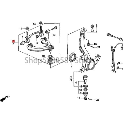 Car Right front upper arm Pull rod rear upper arm Front lower hon dac ivi csuspension arm Control arm Front lower support arm